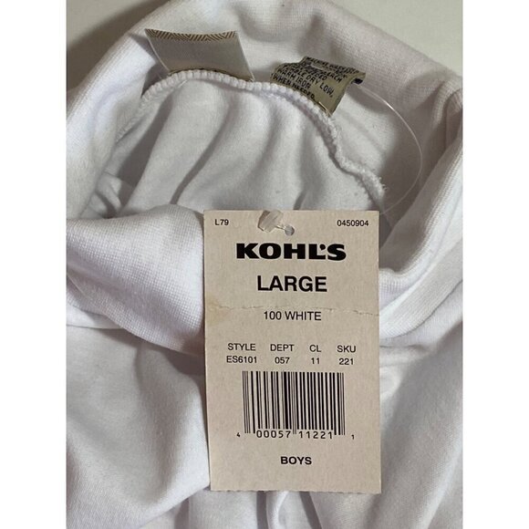 Ravine Baye White Turtleneck Long Sleeve Boys Large (16-18) NWT - Picture 4 of 8